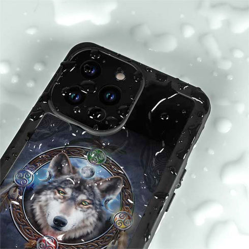 Celtic Wolf Guide by Brigid Ashwood iPhone 15 Pro Waterproof Case